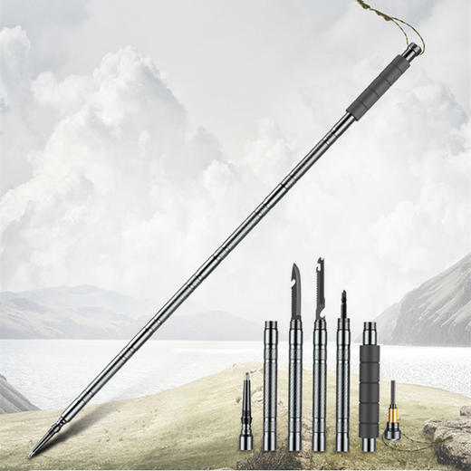 登山杖旅行杖防身装备徒步装备超轻多功能伸缩折叠拐杖手杖行山杖 商品图7