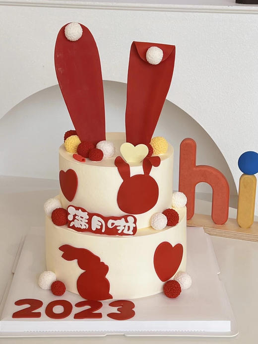小兔子双层蛋糕-低糖处理无添加 商品图0