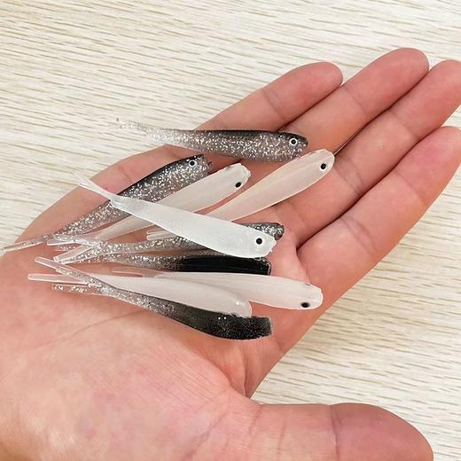 【塘主都哭了】路亚假饵仿生鱼饵通杀包铅带钩小灰鱼淡海水通用仿真软饵桂鱼鲈鱼 商品图8