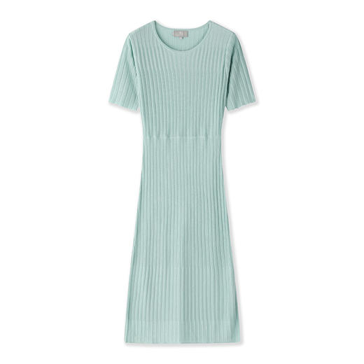 东黎 • 丝绒女士春夏季无袖针织抽条显瘦连衣裙 3040 商品图3