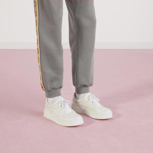 【预定款】Gucci 古驰 男士GG印花压纹真皮运动休闲鞋 4色可选 669582 商品图5