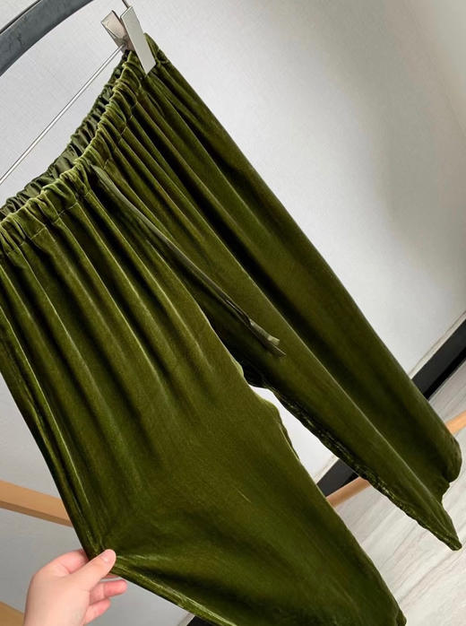 丝绒阔腿裤。五色 商品图8