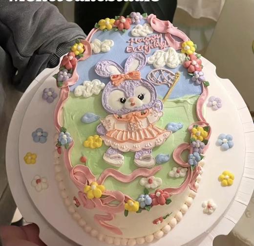 星戴露的花园椭圆形蛋糕-低糖处理无添加 商品图1