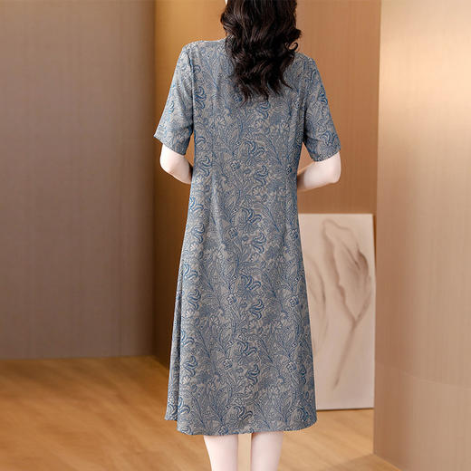 DD-洋气立领拼接民族风显瘦改良旗袍连衣裙 商品图3