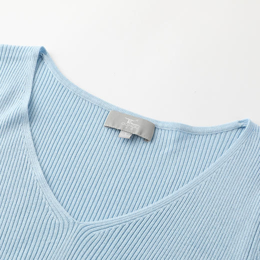 东黎 • 丝绒款女士针织A字扩摆纯色时尚连衣裙 3133 商品图6