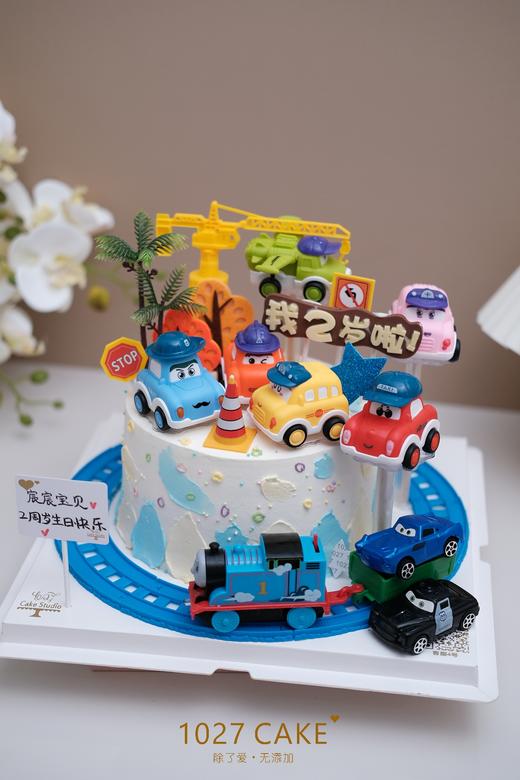 1027CAKE |  工程车 挖土机 托马斯主题蛋糕 麦昆小汽车 商品图0