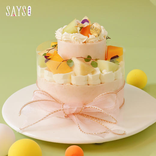 【预定】旋转木马蜜桃小城堡 Honey Peach Chaelet Chiffon 商品图0