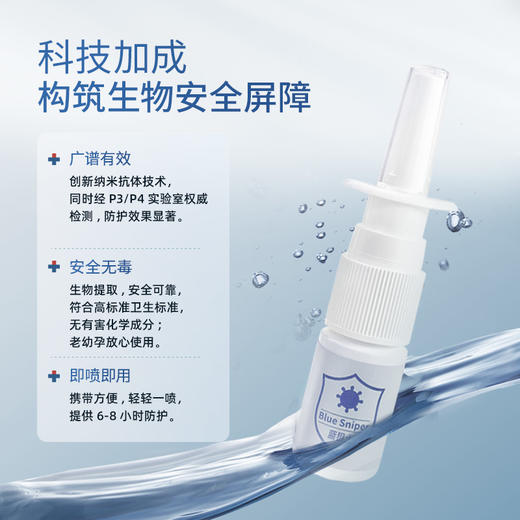 【品牌直发】蓝狙士生物液体口罩纳米抗体防冠喷剂 商品图1
