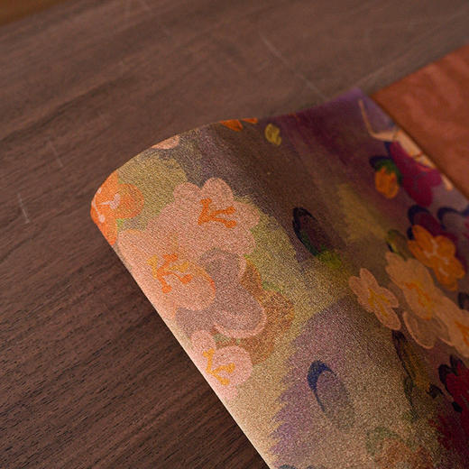 真丝香云纱/紫色重磅小鹿 55*33 单面设计 干泡茶垫家用轻奢桌旗茶道配件 商品图4