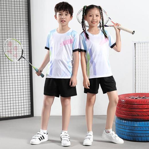 儿童羽毛球服套装小学生队服男童运动服网球乒乓服女童比赛训练服 商品图2