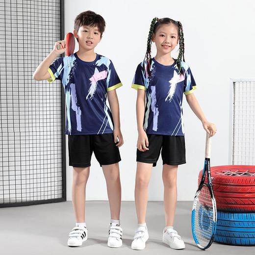 儿童羽毛球服套装小学生队服男童运动服网球乒乓服女童比赛训练服 商品图4