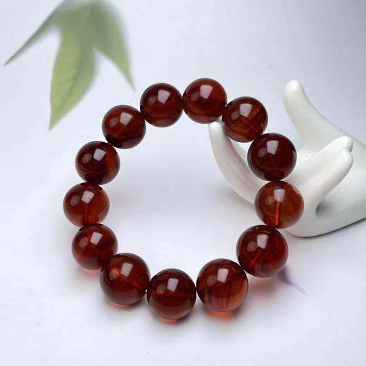 琥珀单圈手串-缅珀圆珠血珀 商品图0