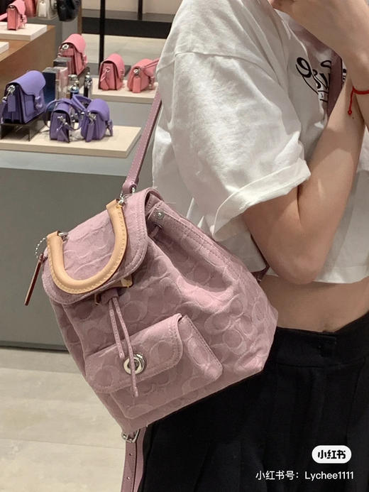 蔻驰香布雷丹宁小双肩 商品图5