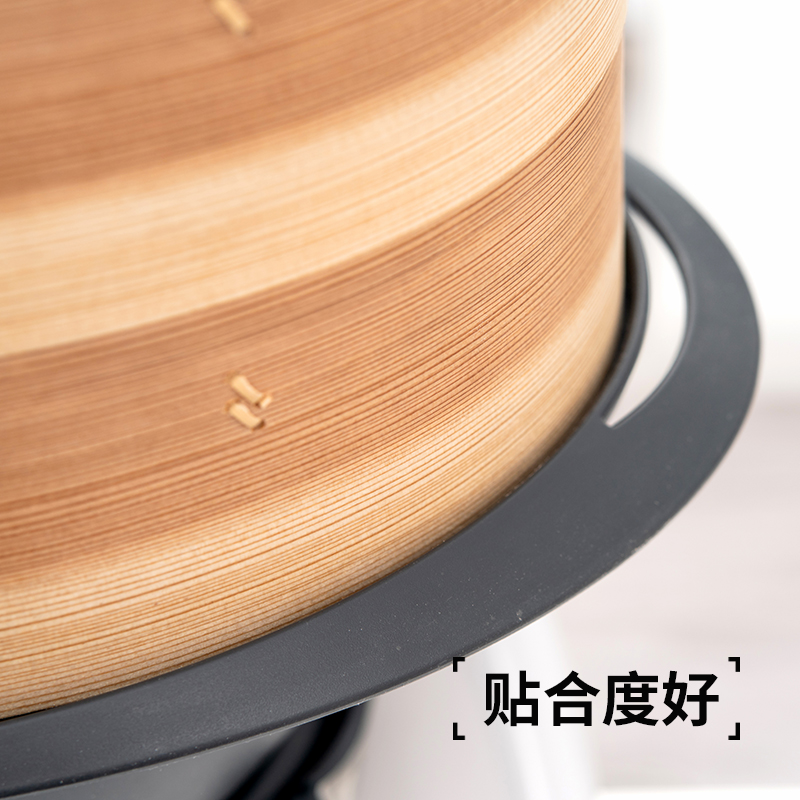 美善品TM6小美专用TM5椭圆形大号手工杉木蒸笼蒸包子馒头大容量两笼一盖