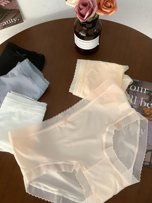 【薄如蝉翼】冰丝面膜无痕内裤 半透0感觉 网纱触感 舒适不勒、无痕体验 商品图5