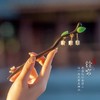 发簪古风木质2022新款中式高级感钗子檀木盘发簪子女简约现代木簪 商品缩略图5