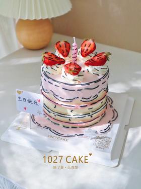 1027CAKE |  二次元蛋糕  2D蛋糕 ins风