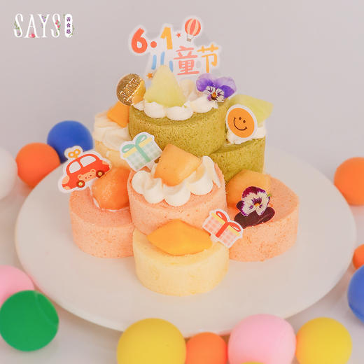【预定】缤纷小卷塔 Rainbow Cakeroll Tower 商品图0