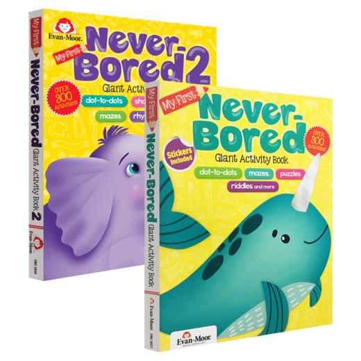 Evan-Moor My First Never Bored 智趣满分手工游戏书 3-6岁 商品图2