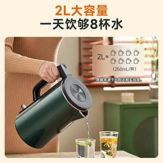 Joyoung/九阳2.0升L保温开水煲316L内胆家用电热水壶烧水壶双层电水壶W530 商品图5