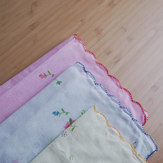 女士环保手帕（翠花）纯棉印花复古时尚吸汗碎花出行小手帕 商品图3