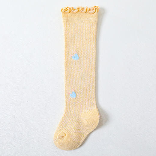 【3双装】宝宝防蚊袜超薄网眼不勒大腿公主长绒过膝袜 商品图8