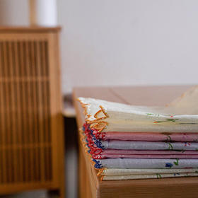 女士环保手帕（翠花）纯棉印花复古时尚吸汗碎花出行小手帕