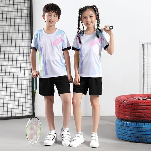 儿童羽毛球服套装小学生队服男童运动服网球乒乓服女童比赛训练服 商品图1
