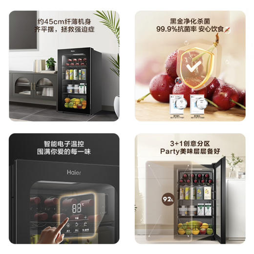 海尔（Haier）冰吧 DS092LHESD1 商品图3