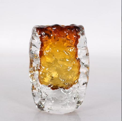 E-XJ-182901/182801 彩玻琥珀扁瓶 商品图0