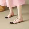 舒适甜美风，圆头撞色拼接玛丽珍凉鞋DMJ-81253F 商品缩略图4
