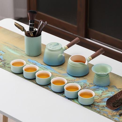 简约日式家用侧把壶功夫茶具便携旅行茶具套装办公室会客干泡茶盘 商品图4