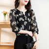 宽松修身显瘦，减龄百搭碎花雪纺衫KQL-E216N3782 商品缩略图3