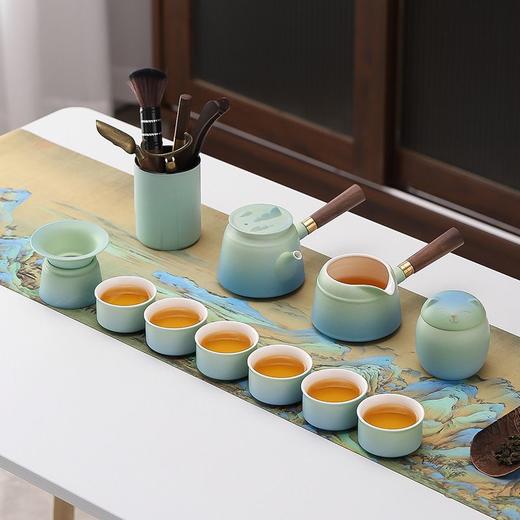 简约日式家用侧把壶功夫茶具便携旅行茶具套装办公室会客干泡茶盘 商品图5