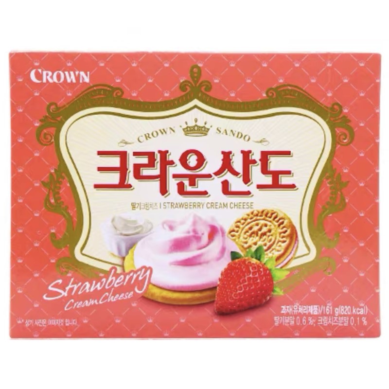 克丽安夹心饼干草莓161g크라운 산도딸기