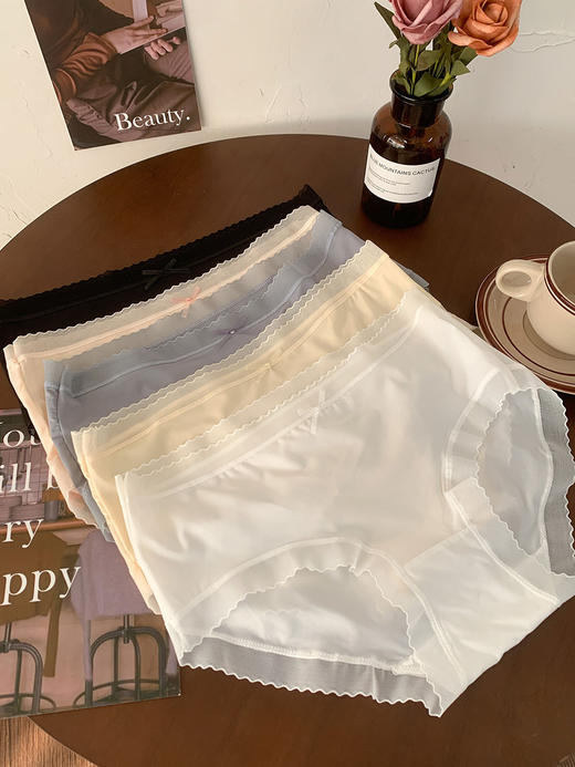 【薄如蝉翼】冰丝面膜无痕内裤 半透0感觉 网纱触感 舒适不勒、无痕体验 商品图7