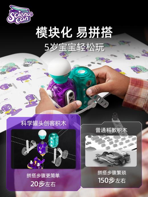 【科学罐头Steam】科学罐头创客积木机械动力版 商品图1