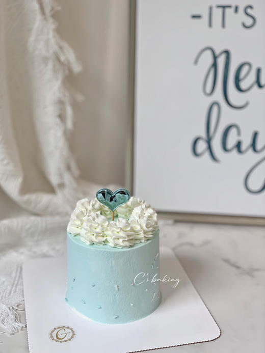 （标准4寸）ins简约少女风B款  忌廉蛋糕 （默认自提，收费配送请联系客服） 商品图0