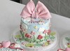 春天花花蝴蝶结蛋糕-低糖处理无添加 商品缩略图0