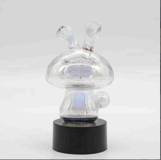 E-XJ-01003（10204）彩玻白兔台灯 11*11*22.5 商品图0