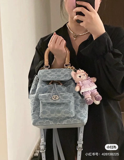 蔻驰香布雷丹宁小双肩 商品图4