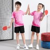 儿童羽毛球服套装队服速干训练印制团购青少年乒乓球比赛服专业印 商品缩略图3