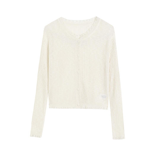 冰丝开衫女，夏宽松外搭薄款针织空调衫短款上衣外套CC-JY-979 商品图4