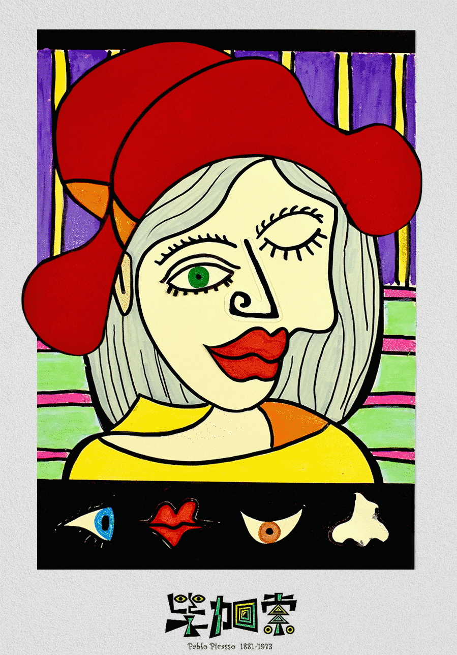 《多面而善变的人像》毕加索/大师名画/艺术家【自动发货：下单后，点击手机短信中收到的链接，即可获取文件下载的链接；如有任何问题，可添加客服微信hm33268获得帮助】