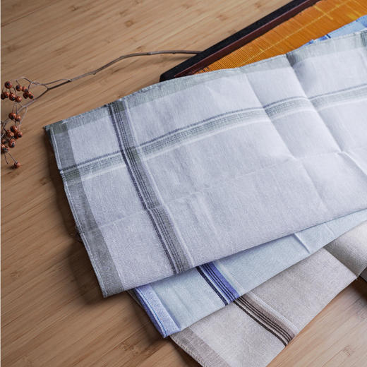 男士环保手帕（方格）纯棉怀旧复古时尚吸汗出行小手帕 商品图0