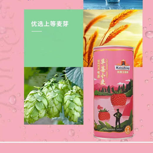 凯撒王草莓精酿啤酒1L 商品图1