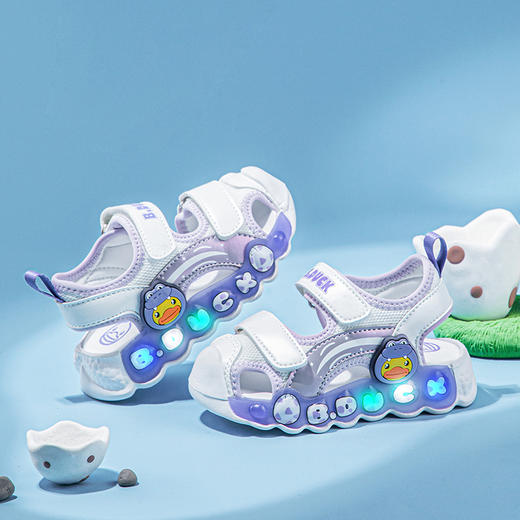 【灯鞋】B.Duck小黄鸭童鞋夏季儿童凉鞋22-30 B2485026 商品图5
