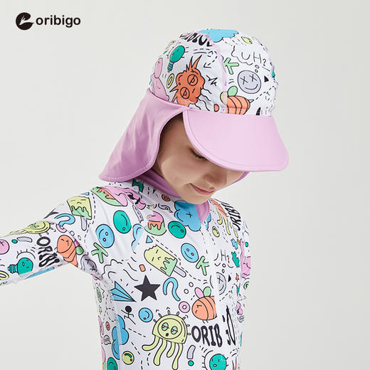 oribigo长尾防晒泳帽均码 商品图1