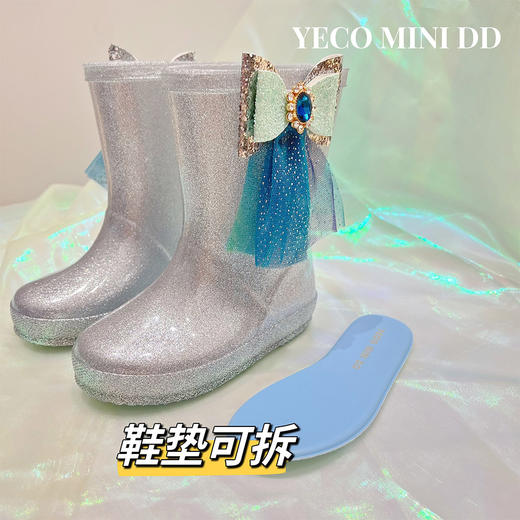 2023春夏新款儿童雨鞋小童雨鞋男童女童中筒雨靴防水一件代发海边 商品图1