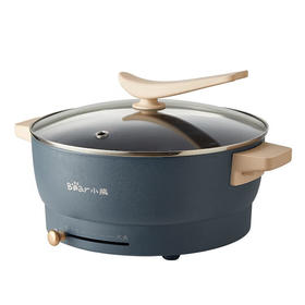 小熊（Bear）电火锅家用电炒锅多功能电热锅一体多用途锅宿舍电煮锅5L料理锅 DHG-C50K5 【ZMD安心系列】 DHG-C50K5